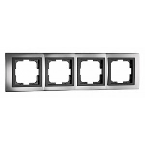 Рамка на 4 поста Mono Electric Chrome 106-420000-163 Рамка на 4 поста Mono Electric Chrome 106-420000-163