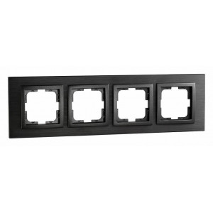 Рамка на 4 поста Mono Electric Style Aluminium 107-820000-163 Рамка на 4 поста Mono Electric Style Aluminium 107-820000-163