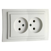 Розетка двойная, без рамки Mono Electric Despina / Larissa 500-001905-121