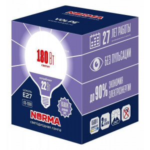 Лампа светодиодная Volpe LED-G120 E27 22Вт 6500K UL-00010996 Лампа светодиодная Volpe LED-G120 E27 22Вт 6500K UL-00010996
