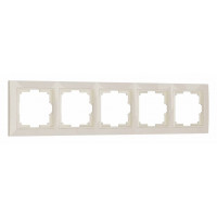 Рамка на 5 постов Werkel слоновая кость, basic W0052003