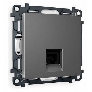 Розетка Ethernet RJ-45 и со шторками, без рамки Ambrella Volt Quant MA662010 Розетка Ethernet RJ-45 и со шторками, без рамки Ambrella Volt Quant MA662010