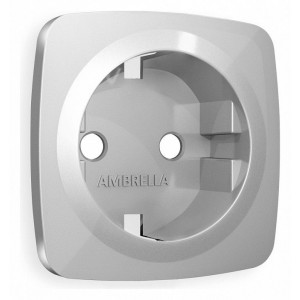 Накладка для розетки с заземлением Ambrella Volt Quant OP4060 Накладка для розетки с заземлением Ambrella Volt Quant OP4060