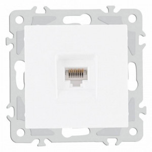 Розетка Ethernet RJ-45 без рамки Arte Milano am-206 206.45-1.white Розетка Ethernet RJ-45 без рамки Arte Milano am-206 206.45-1.white