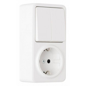 Блок с выключателями двухклавишными Arte Milano am-310 310.53-1.white Блок с выключателями двухклавишными Arte Milano am-310 310.53-1.white