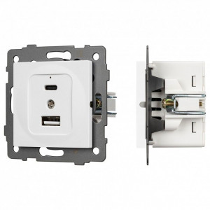 Механизм розетки 2хUSB type A и C Arlight SCT 049839