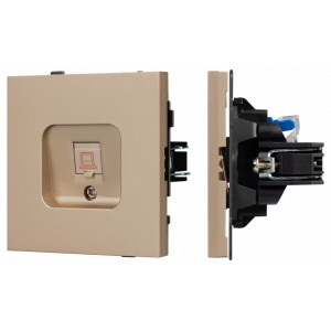 Розетка Ethernet RJ-45 и со шторками, без рамки Arlight SCT-TENDO 054099 Розетка Ethernet RJ-45 и со шторками, без рамки Arlight SCT-TENDO 054099