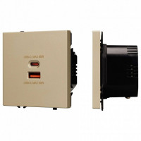 Розетка 2хUSB type A и C без рамки Arlight SCT 054318