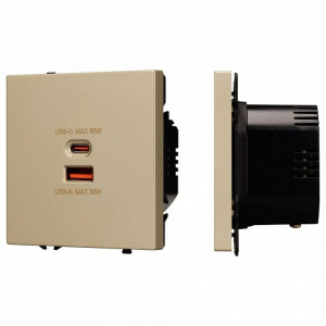 Розетка 2хUSB type A и C без рамки Arlight SCT 054318