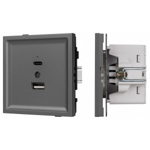 Розетка 2хUSB type A и C без рамки Arlight SCT-TENDO 054538 Розетка 2хUSB type A и C без рамки Arlight SCT-TENDO 054538
