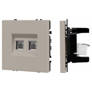Розетка двойная Ethernet RJ-45 без рамки Arlight SCT-NOBE 059450