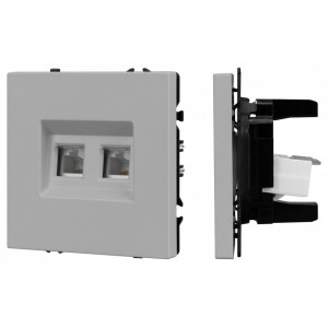 Розетка двойная Ethernet RJ-45 без рамки Arlight SCT-NOBE 059451