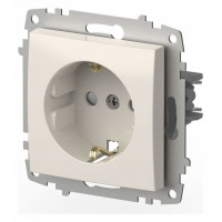 Розетка с заземлением и со шторкой, без рамки Elbi Eleсtriс Zena Vega 609-010200-243