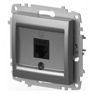 Розетка Ethernet RJ-45 без рамки Elbi Eleсtriс Zena Vega 609-011000-247 Розетка Ethernet RJ-45 без рамки Elbi Eleсtriс Zena Vega 609-011000-247
