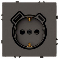 Розетка с заземлением и со шторкой и 2хUSB type A и C, без рамки Stekker Эмили 50361