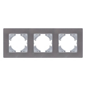 Рамка на 3 поста Kollinger Eleganz Acryl EA3GY Рамка на 3 поста Kollinger Eleganz Acryl EA3GY
