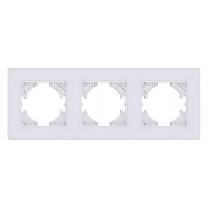 Рамка на 3 поста Kollinger Eleganz Acryl EA3WH Рамка на 3 поста Kollinger Eleganz Acryl EA3WH