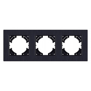 Рамка на 3 поста Kollinger Eleganz Plex EP3BK Рамка на 3 поста Kollinger Eleganz Plex EP3BK