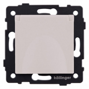 Розетка с заземлением с крышкой, без рамки Kollinger REA-006CM Розетка с заземлением с крышкой, без рамки Kollinger REA-006CM