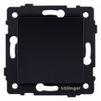 Выключатель одноклавишный без рамки Kollinger  REA-S-005BK