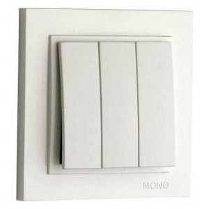Выключатель трехклавишный Mono Electric Despina 102-010022-114 Выключатель трехклавишный Mono Electric Despina 102-010022-114