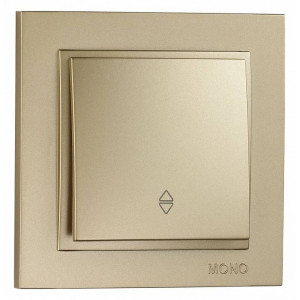 Выключатель проходной одноклавишный Mono Electric Despina 102-222225-109 Выключатель проходной одноклавишный Mono Electric Despina 102-222225-109