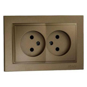 Розетка двойная Mono Electric Despina 102-232305-121 Розетка двойная Mono Electric Despina 102-232305-121