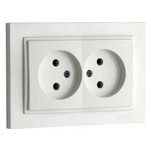 Розетка двойная Mono Electric Despina 102-252505-121 Розетка двойная Mono Electric Despina 102-252505-121