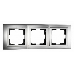 Рамка на 3 поста Mono Electric Chrome 106-410000-162 Рамка на 3 поста Mono Electric Chrome 106-410000-162