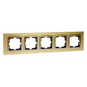 Рамка на 5 постов Mono Electric Style Aluminium 107-830000-164 Рамка на 5 постов Mono Electric Style Aluminium 107-830000-164