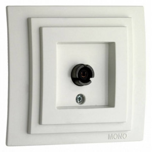 ТВ-розетка проходная без рамки Mono Electric Despina / Larissa 500-001905-137 ТВ-розетка проходная без рамки Mono Electric Despina / Larissa 500-001905-137