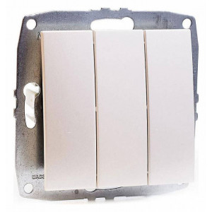 Выключатель трехклавишный без рамки Mono Electric Despina / Larissa 500-002522-114 Выключатель трехклавишный без рамки Mono Electric Despina / Larissa 500-002522-114