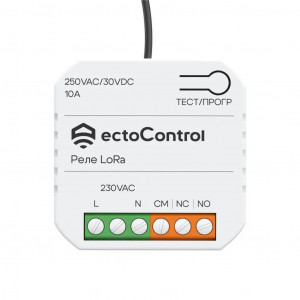 Беспроводное реле ectoControl 10 А LoRa ec01079 Беспроводное реле ectoControl 10 А LoRa ec01079