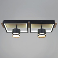 Накладной светильник De Markt Ракурс BK+WOOD 19560-0.3-2+2 BK+WOOD