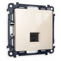 Розетка Ethernet RJ-45 и со шторками, без рамки Ambrella Volt Quant MA312010