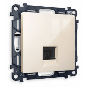 Розетка Ethernet RJ-45 и со шторками, без рамки Ambrella Volt Quant MA312010