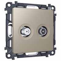 ТВ-розетка и SAT-розетка оконечная без рамки Ambrella Volt ALFA MA373310