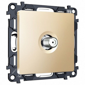 ТВ-розетка без рамки Ambrella Volt ALFA MA613050 ТВ-розетка без рамки Ambrella Volt ALFA MA613050