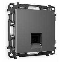 Розетка телефонная RJ-11 со штрокой, без рамки Ambrella Volt Quant MA662030