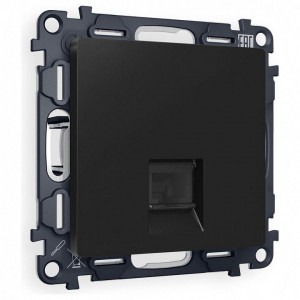Розетка Ethernet RJ-45 и со шторками, без рамки Ambrella Volt ALFA MA812005 Розетка Ethernet RJ-45 и со шторками, без рамки Ambrella Volt ALFA MA812005