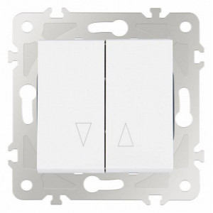 Выключатель для жалюзи без рамки Arte Milano 203 203.38-2.white Выключатель для жалюзи без рамки Arte Milano 203 203.38-2.white