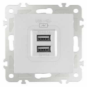 Розетка USB, без рамки Arte Milano am-206 206.46-1.silver Розетка USB, без рамки Arte Milano am-206 206.46-1.silver