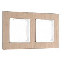 Рамка на 2 поста Arte Milano am-503.12 503.12-2.shampan