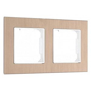 Рамка на 2 поста Arte Milano am-503.12 503.12-2.shampan