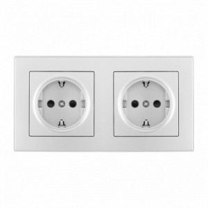 Розетка с заземлением и со шторкой Arte Milano SET06-2 SET06-2-40-1x2 silver Розетка с заземлением и со шторкой Arte Milano SET06-2 SET06-2-40-1x2 silver