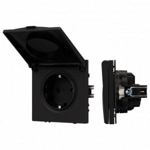 Розетка влагозащищенная с заземлением с крышкой, без рамки Arlight SCT 054281