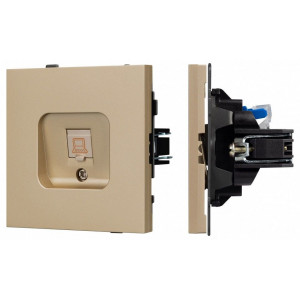 Розетка Ethernet RJ-45 и со шторками, без рамки Arlight SCT-TENDO 054592 Розетка Ethernet RJ-45 и со шторками, без рамки Arlight SCT-TENDO 054592