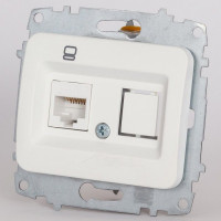 Розетка Ethernet RJ-45 без рамки Elbi Eleсtriс Jazz 607-006200-247