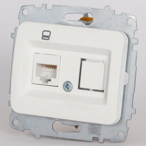 Розетка Ethernet RJ-45 без рамки Elbi Eleсtriс Jazz 607-006200-247