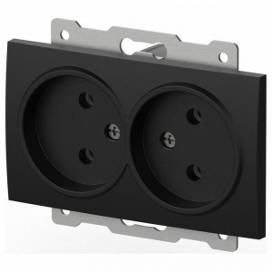 Розетка двойная без заземления, без рамки Elbi Eleсtriс Zena Vega 609-014800-908